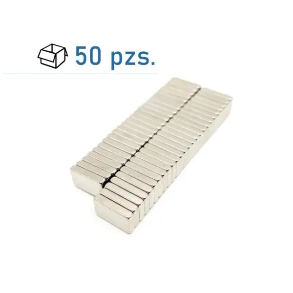 Imanes de neodimio 10x6x2 mm rectangulares N35